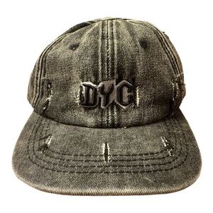 DYC Distressed Denim Baseball Cap – Adjustable Strapback Hat